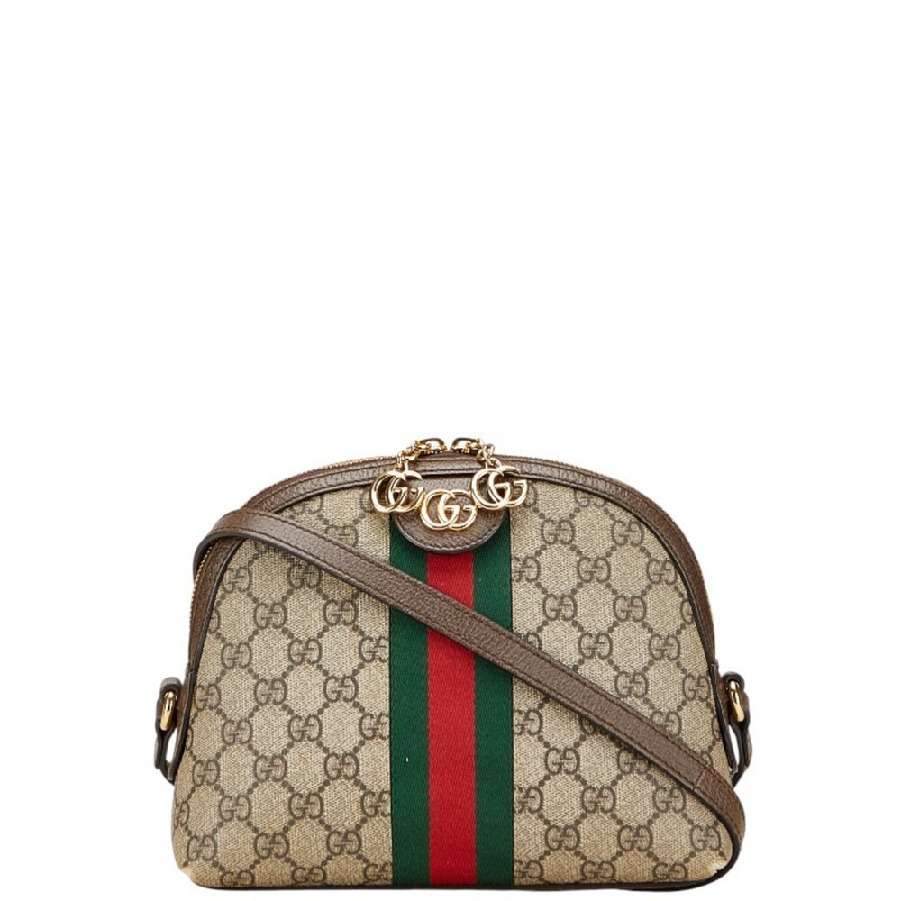 GUCCI Brown Leather Shoulder Bag - Picture 1 of 15